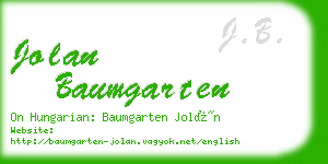 jolan baumgarten business card